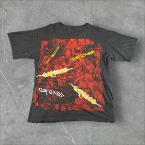 Vintage Carcass Shirt Mens Large Black 90s Lot Tee Aop‎ Death Metal